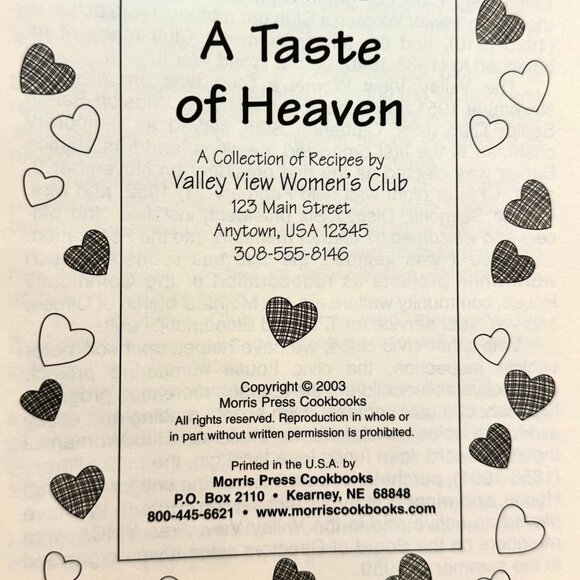 A TASTE OF HEAVEN COOKBOOK Winston-Salem NC. HC. Cookbook - Picture 4 of 14